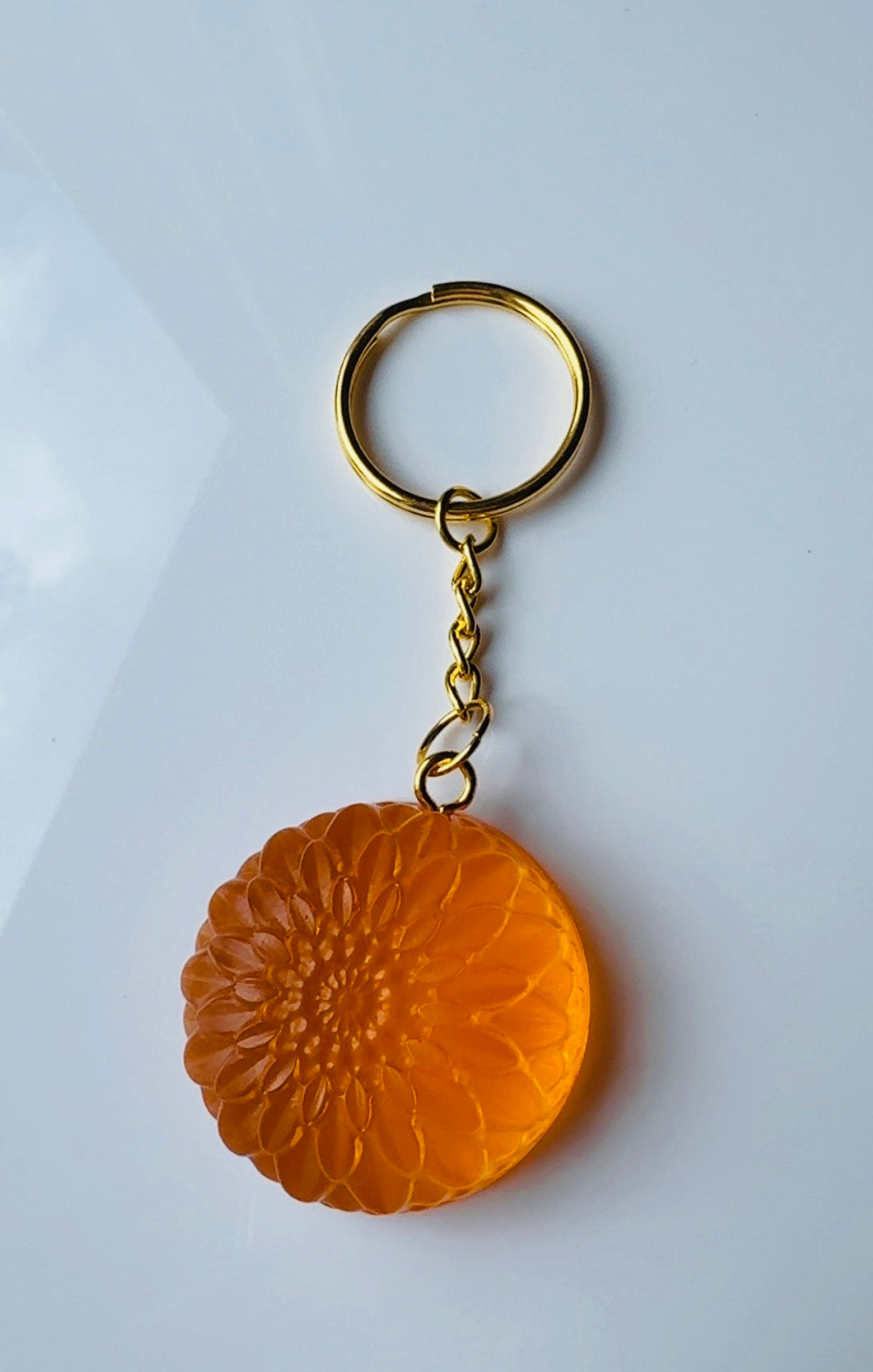 Floral Resin Keychain