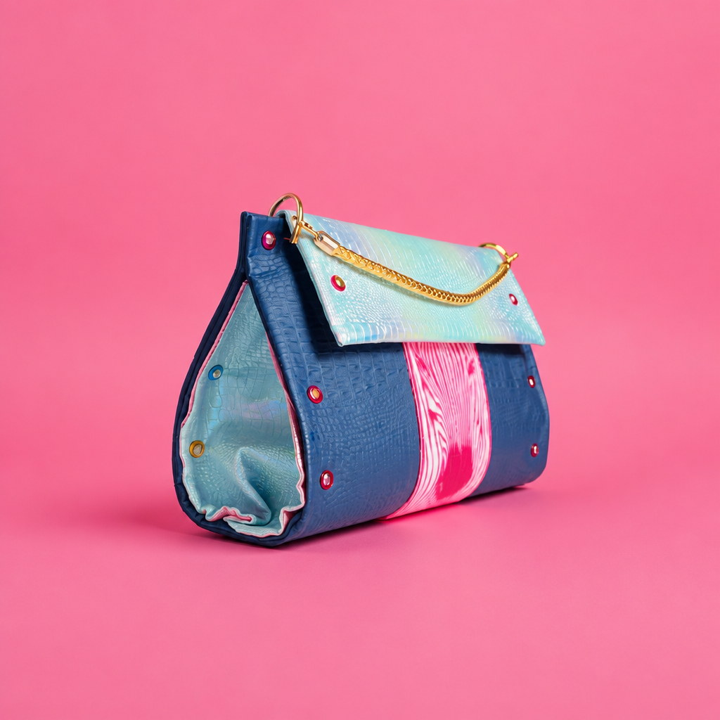 AS Signature Zebra Handbag Blue