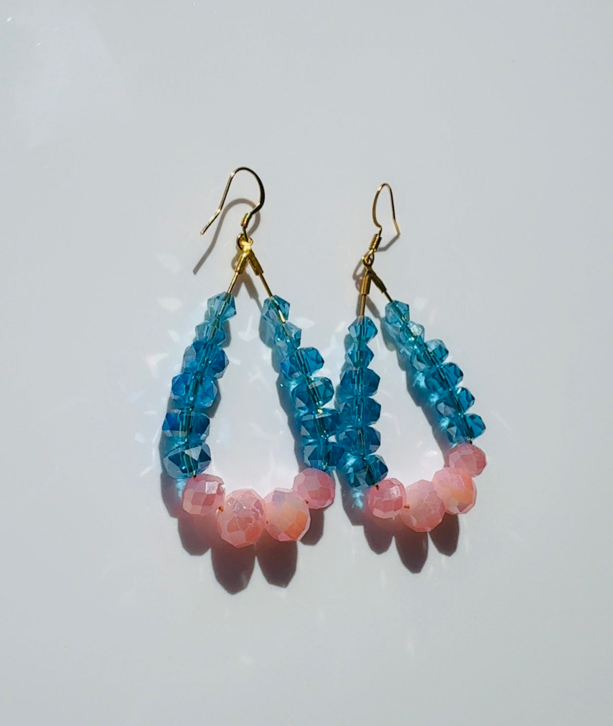 Blue and Pink Crystal Loops