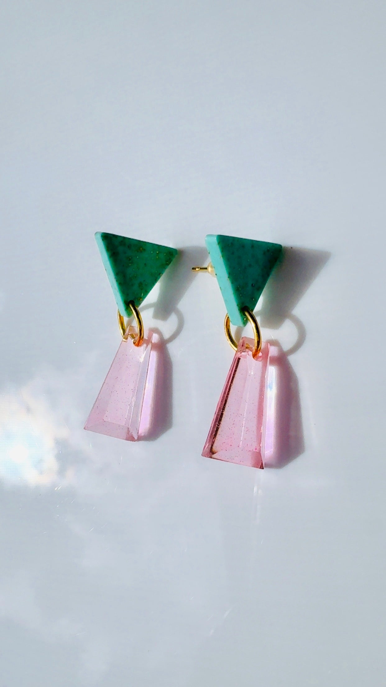Turquoise and Pink Dangles