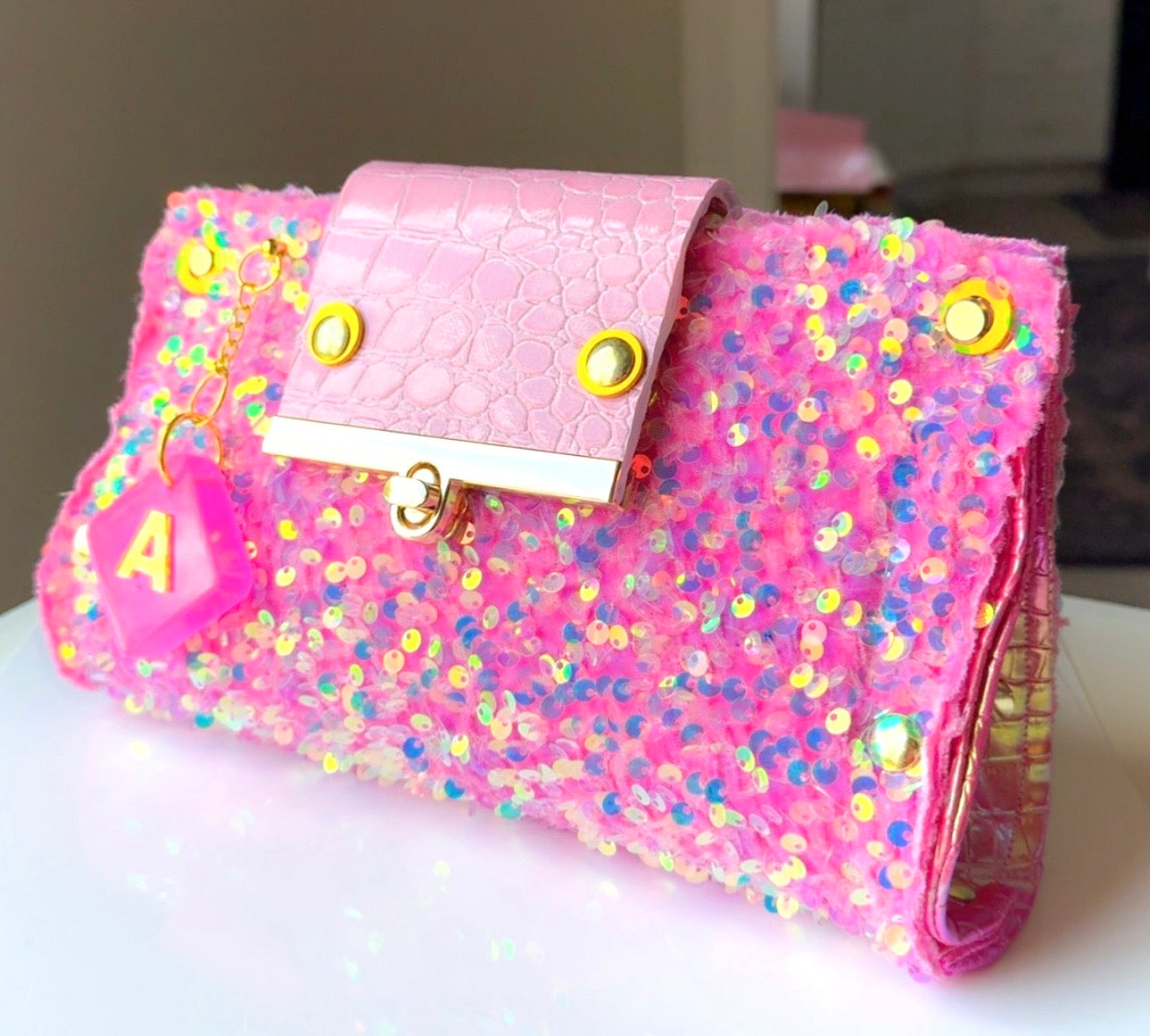 16 Candles Prom Sequin Clutch
