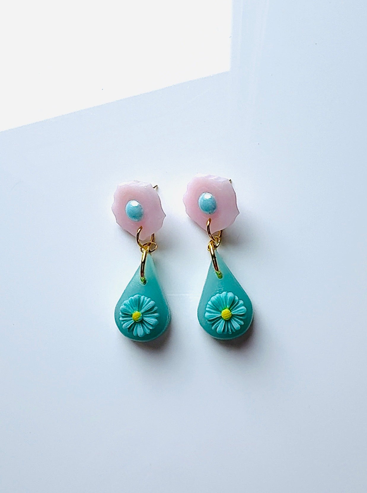 Blue Rose Floral Ear Candy