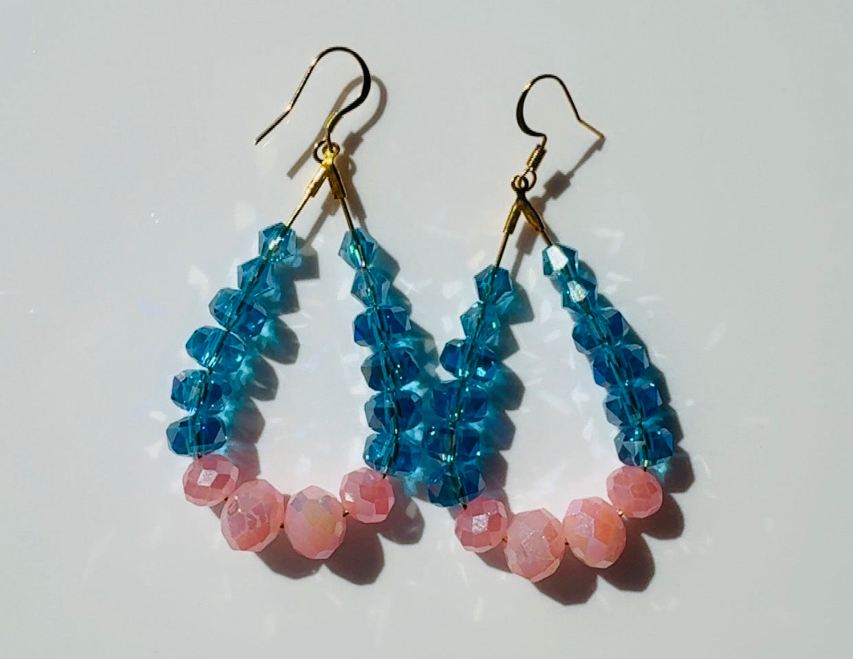 Blue and Pink Crystal Loops