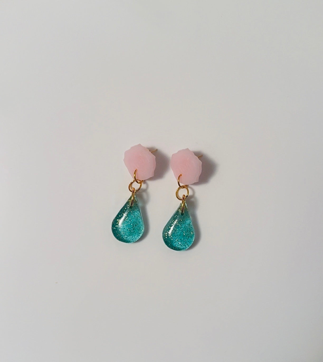 Blue Tear Drop Ear Candy