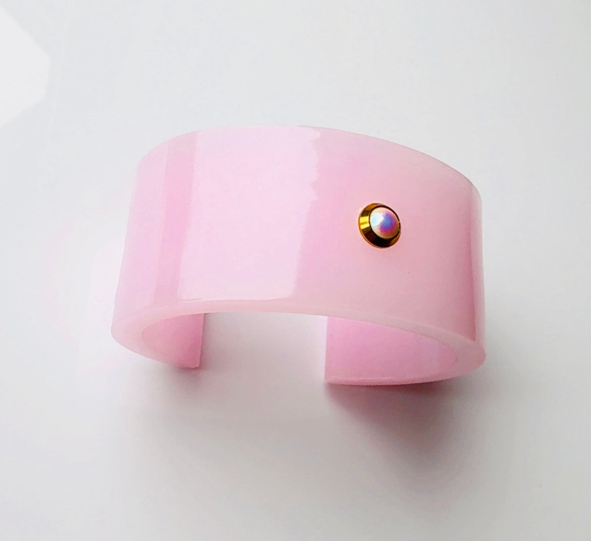 Bubble Gum Pink Cuff Bracelet