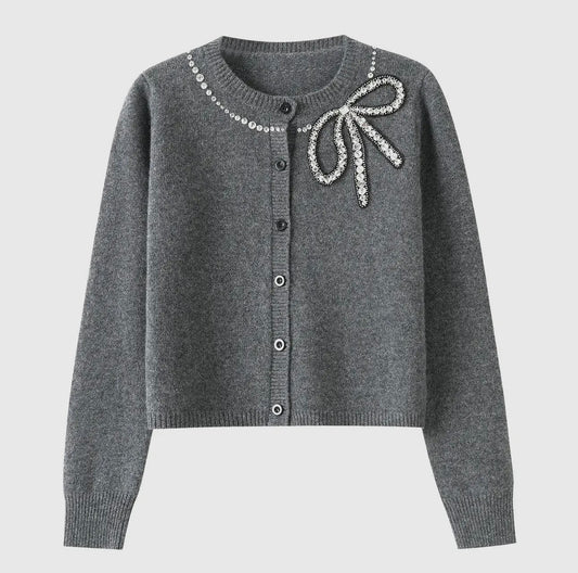 Kiki Cashmere Wool Bow Sweater