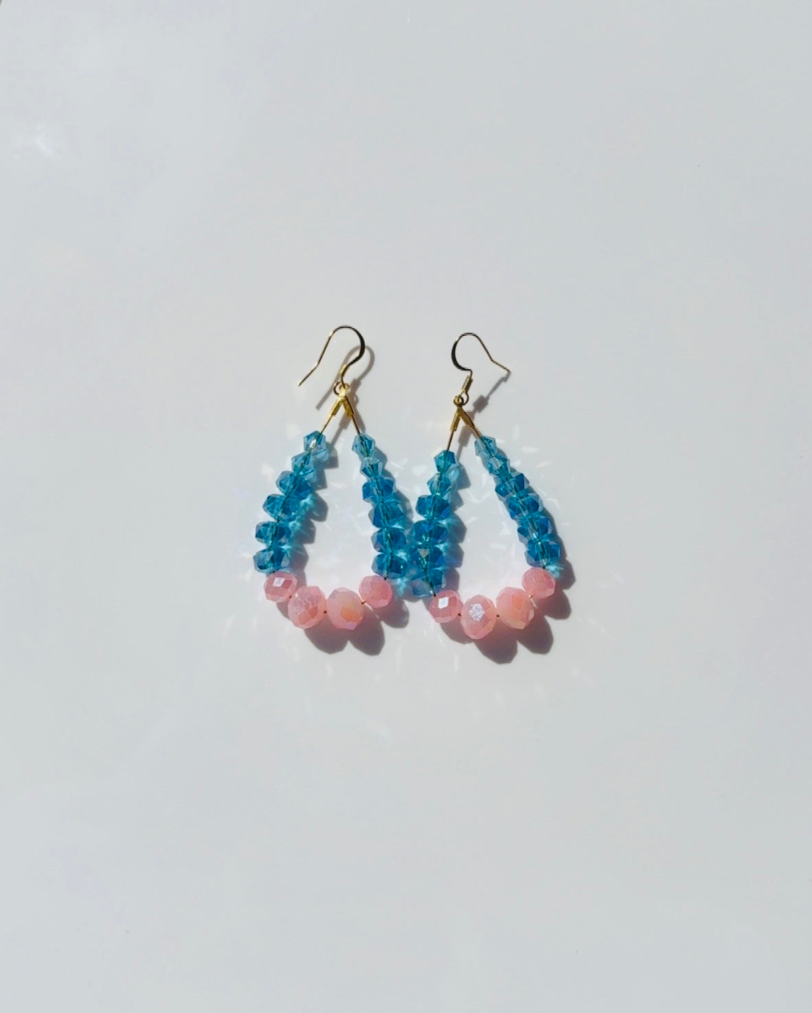 Blue and Pink Crystal Loops