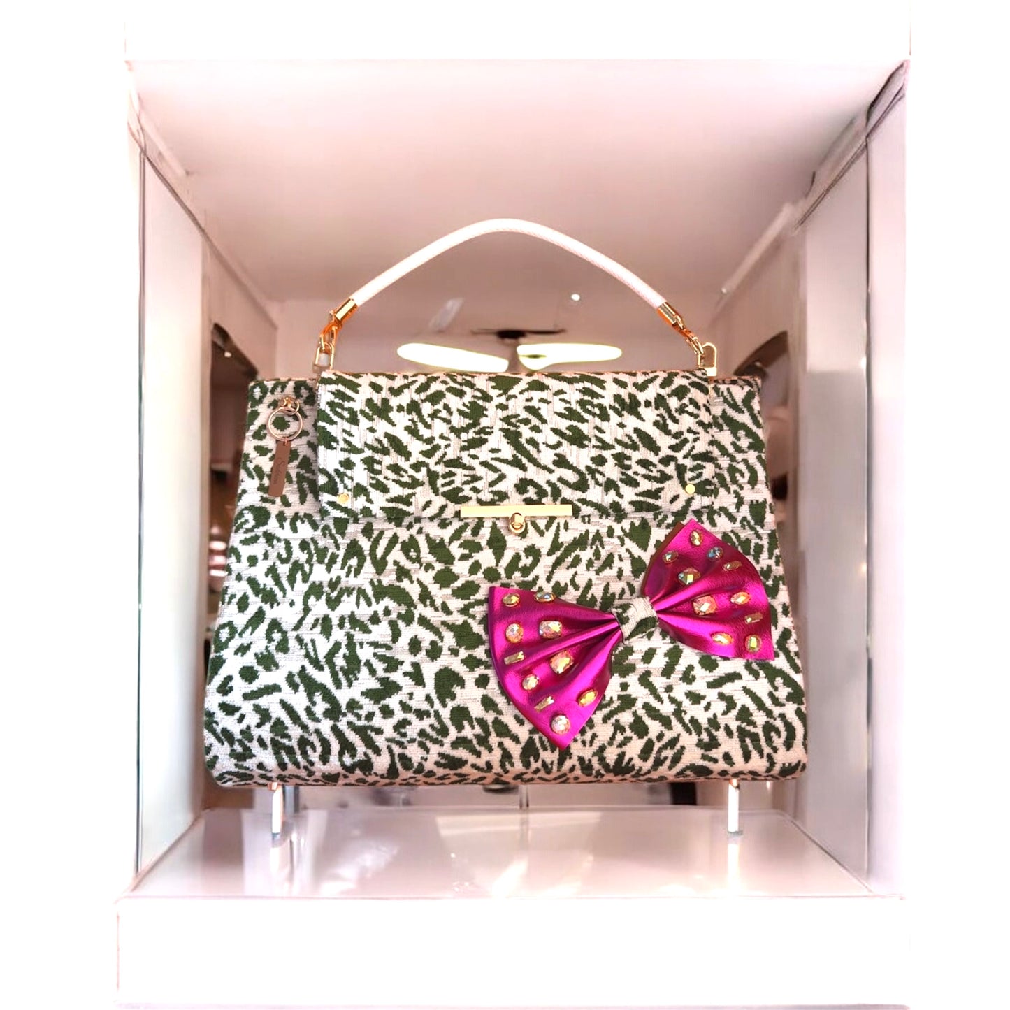 Wicked Green Cheetah Bag