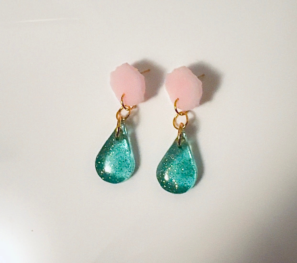 Blue Tear Drop Ear Candy