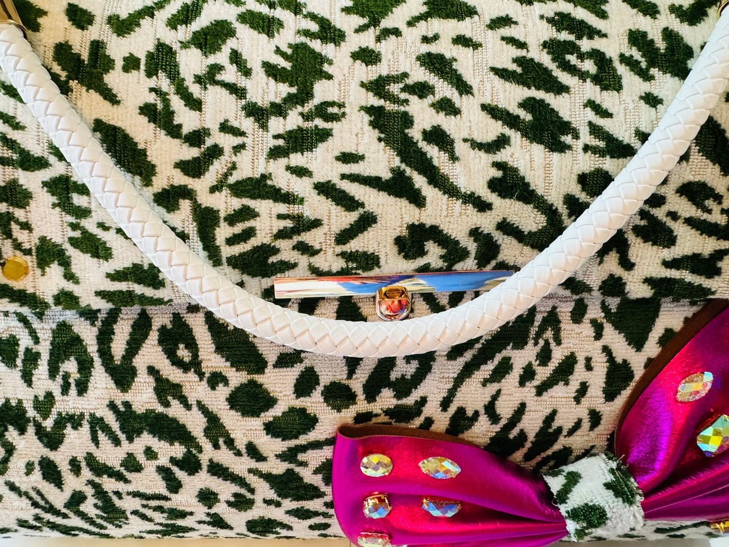 Wicked Green Cheetah Bag