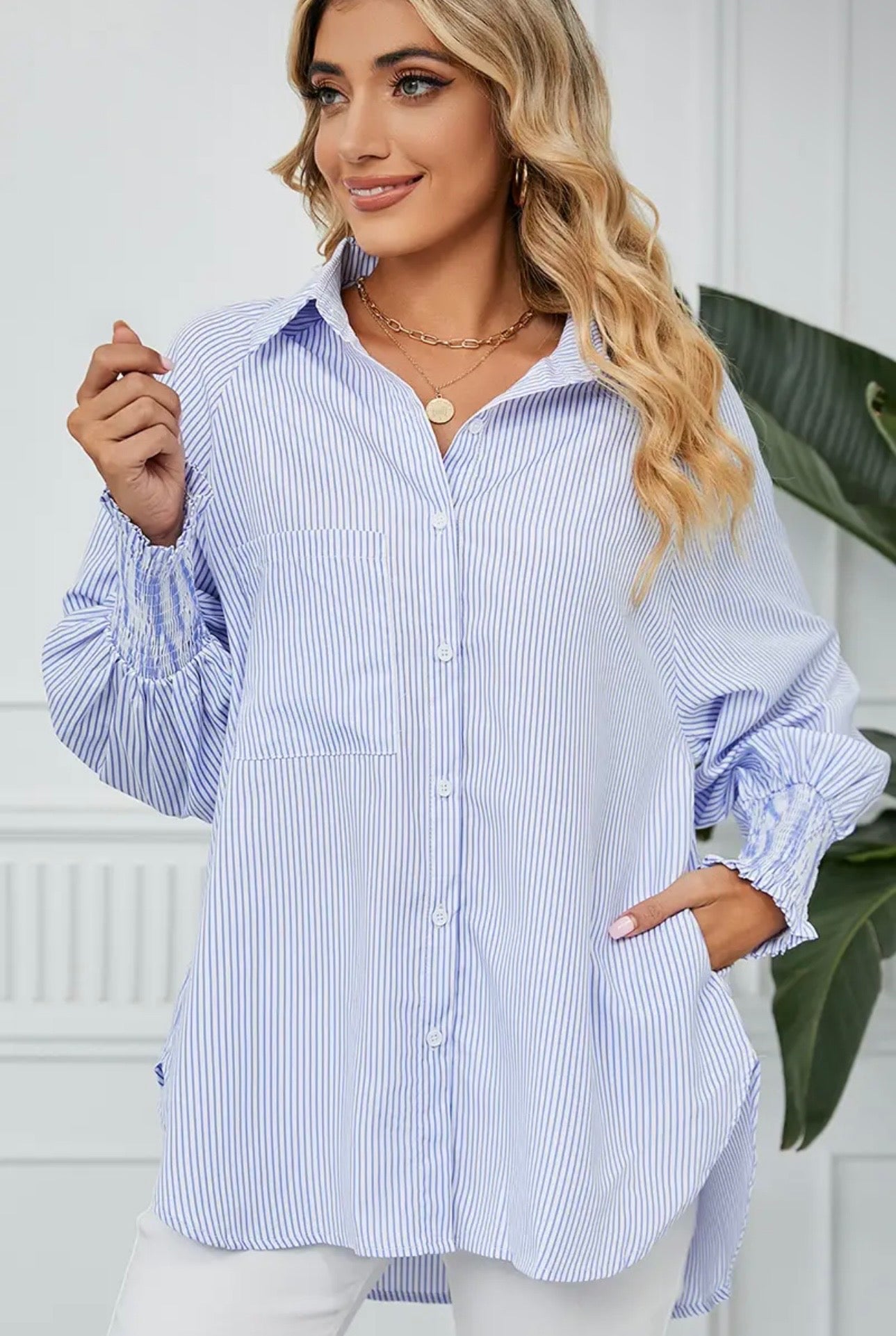 Boyfriend Shirt with Pockets