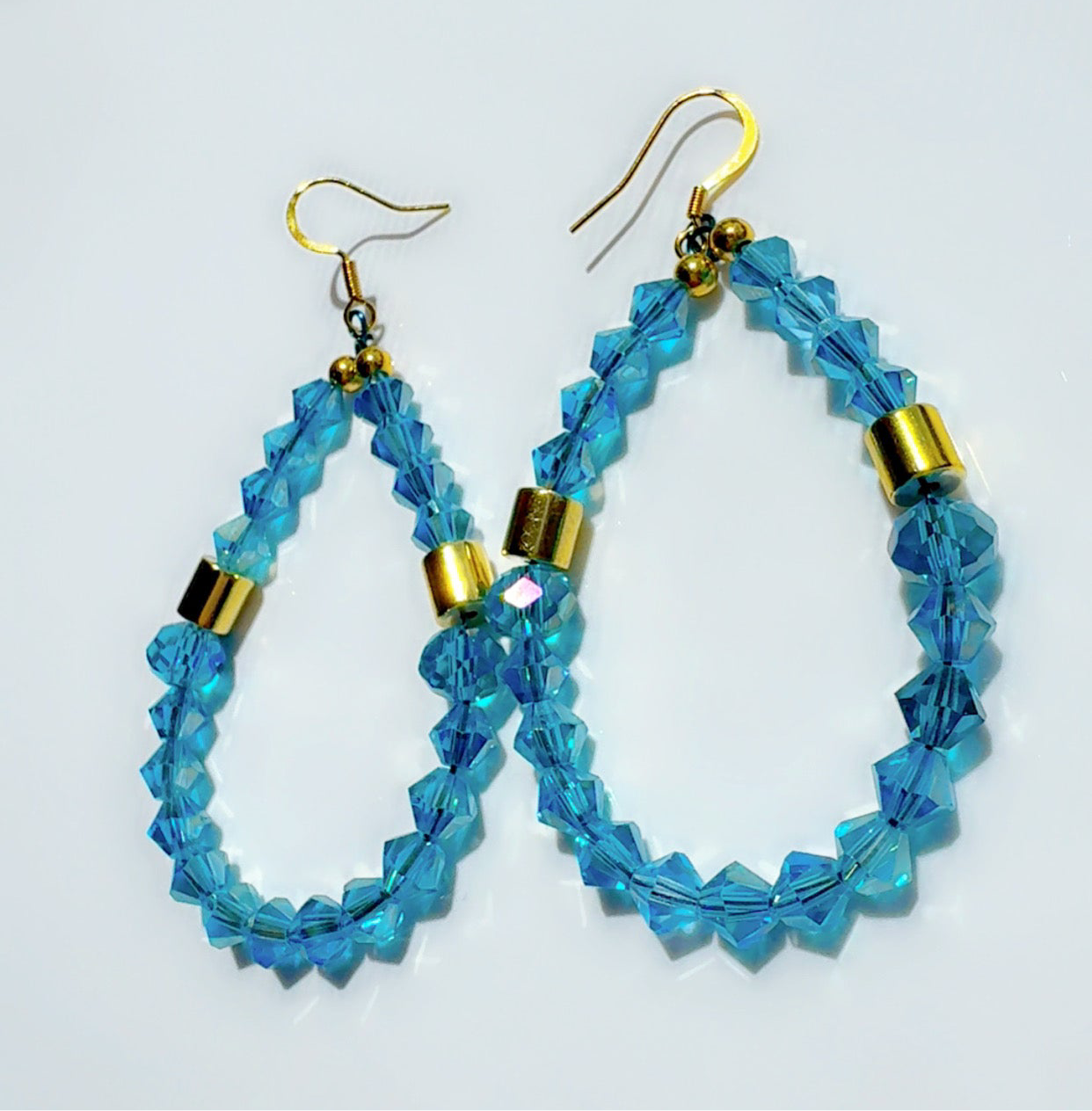 Blue Sky Crystal Earrings Candy