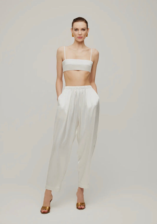 White Barcelona Pants and Top/Set