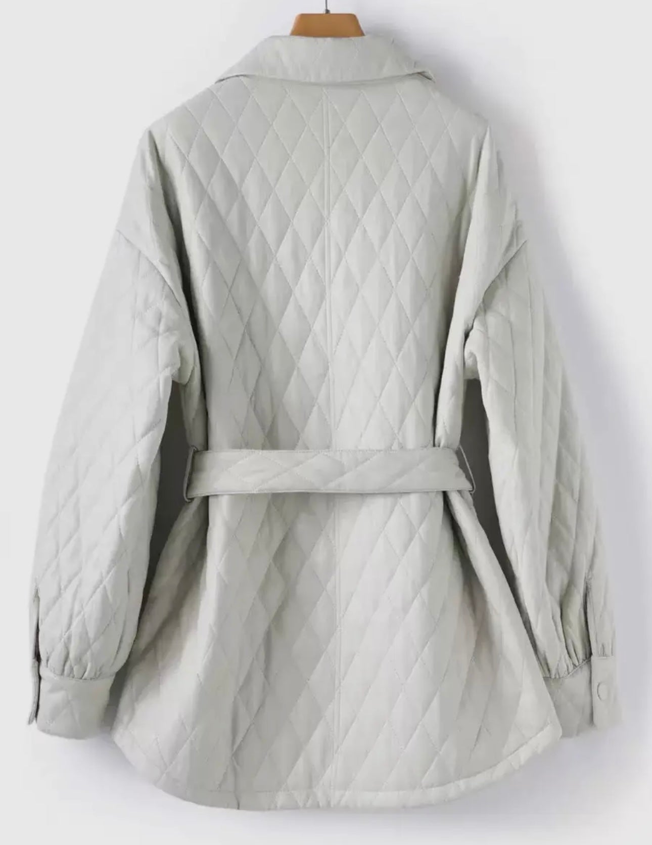 Vanessa Quilted Vegan Leather Coat