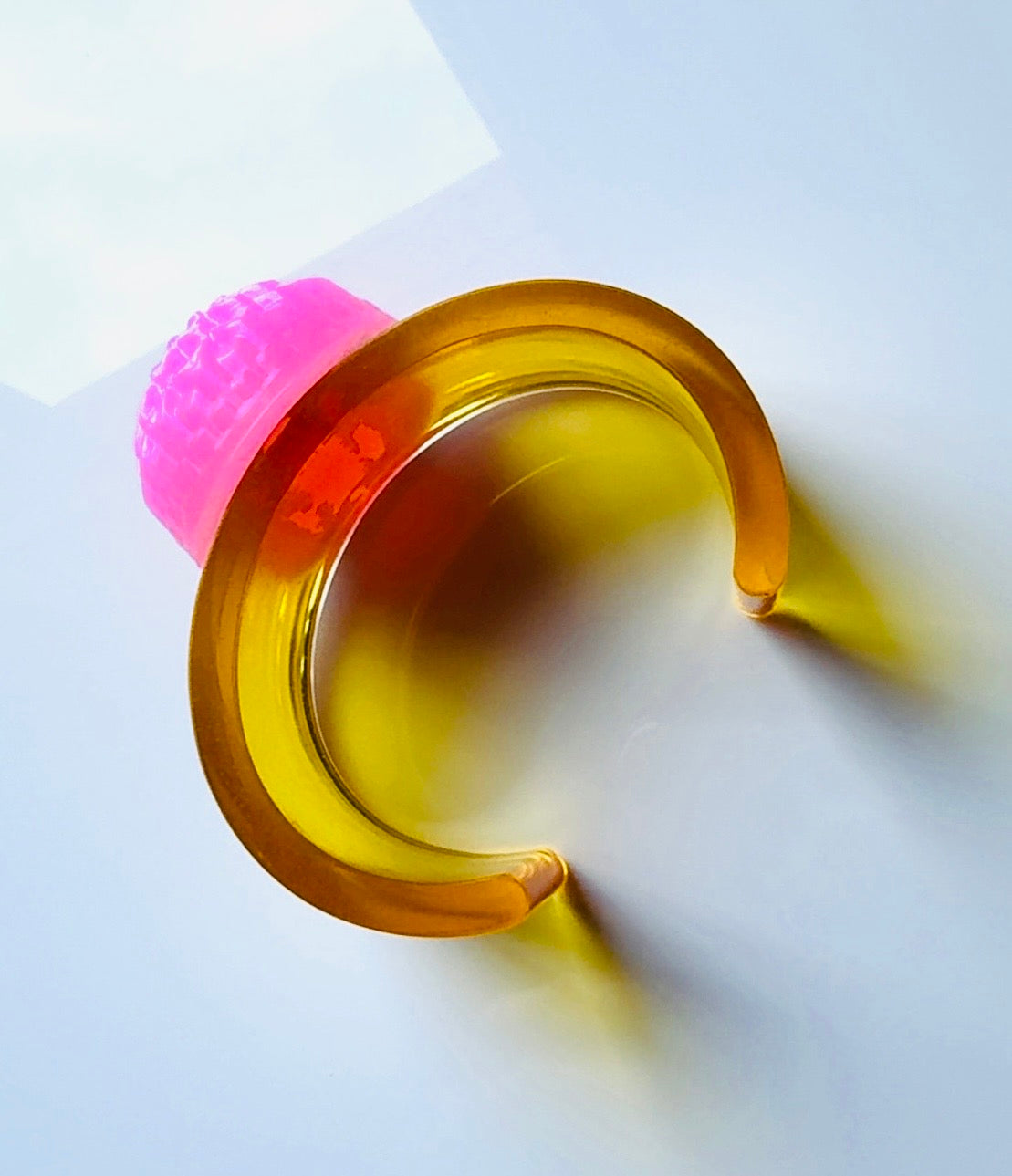 Golden Bubble Gum Dahlia Cuff
