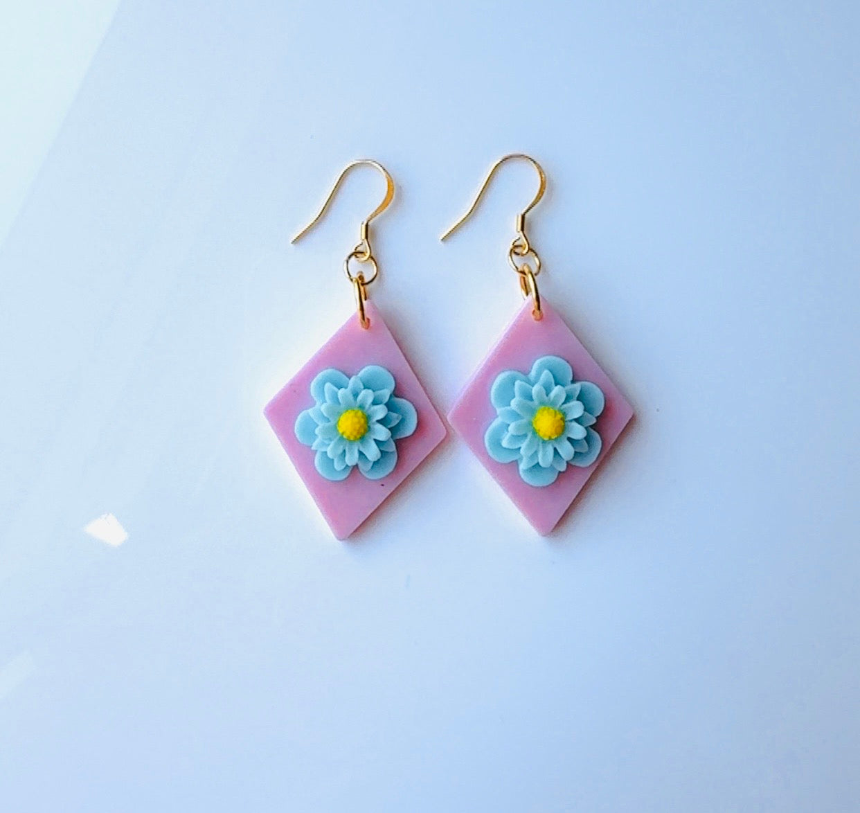Blue Daisy Dangle