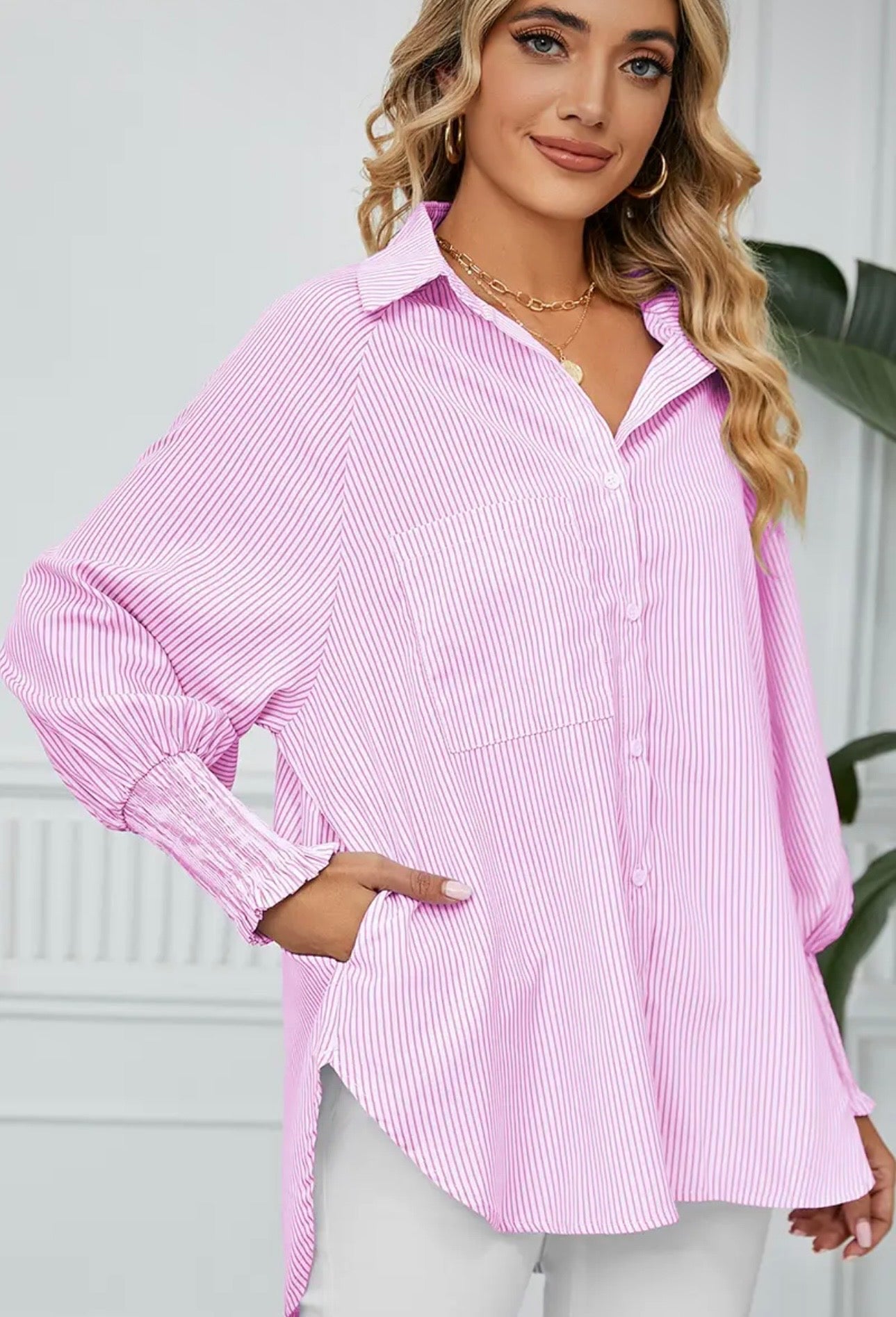 Boyfriend Shirt with Pockets