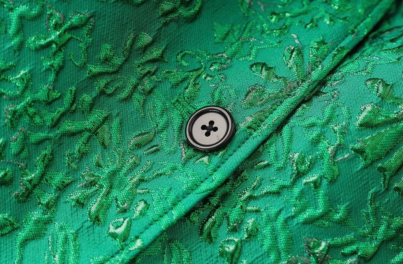 Ivy Green Textured Suit