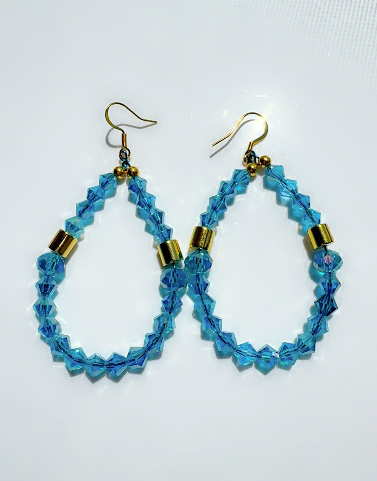 Blue Sky Crystal Earrings Candy