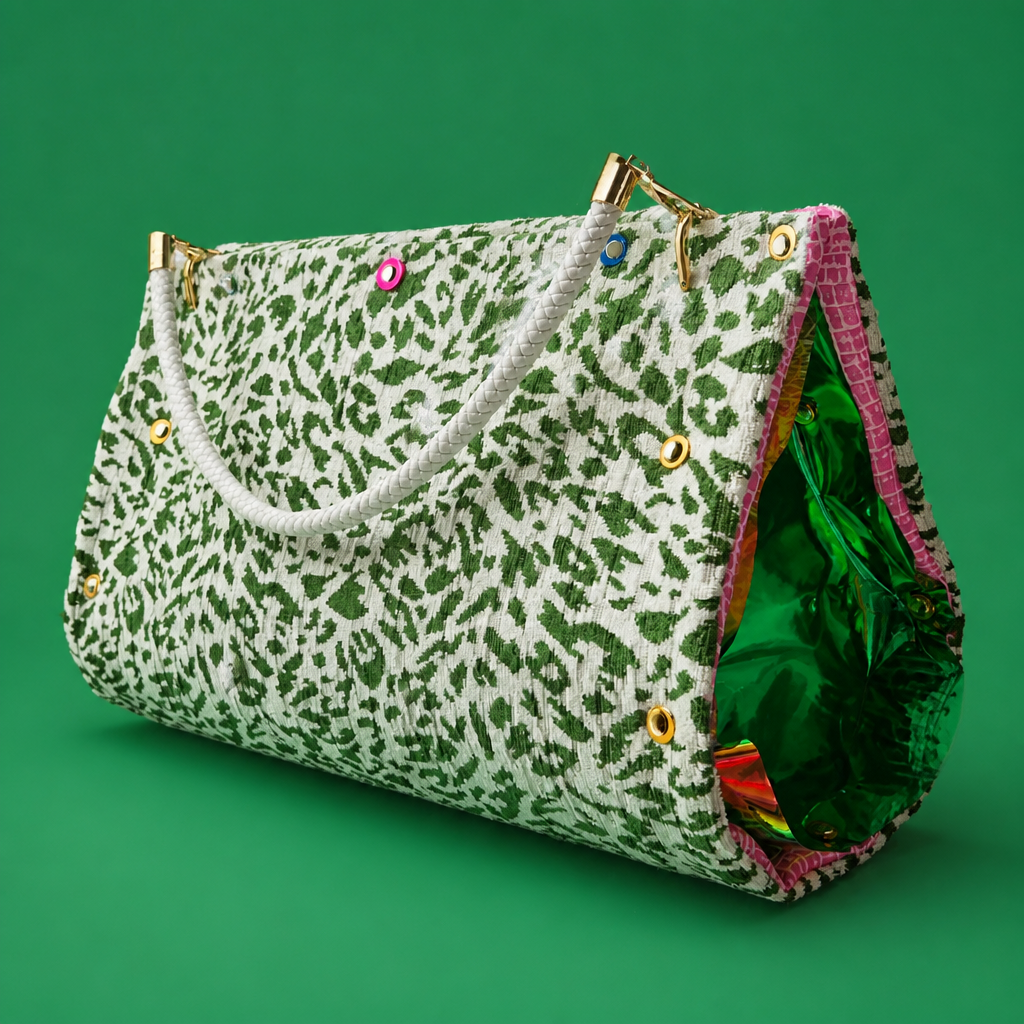 Wicked Green Cheetah Bag XL *Designer Favorite