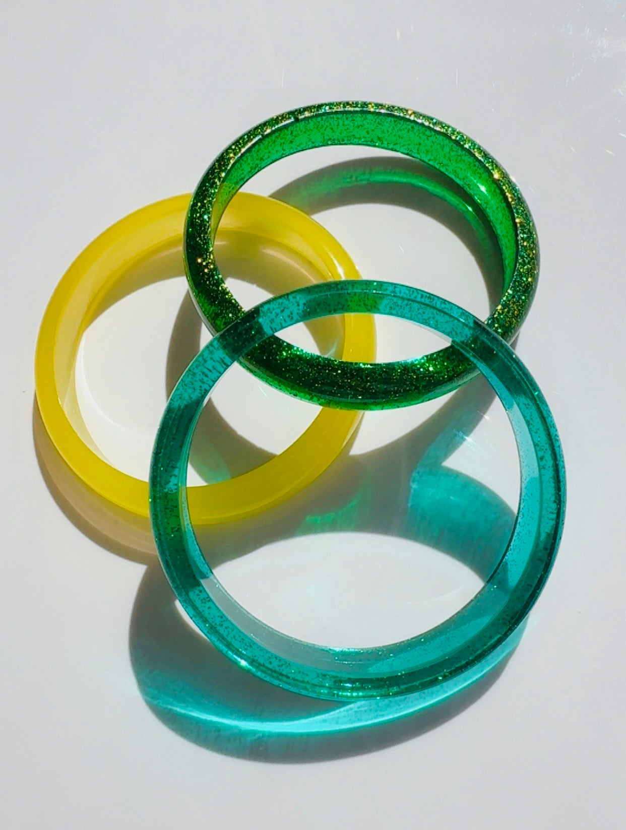 Jewel Tone Sparkle Bangles