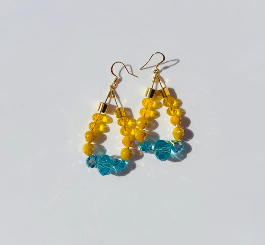 Yellow and Blue Crystal Loops