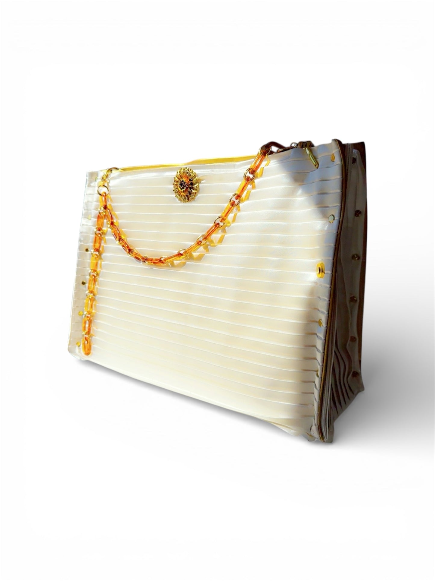 Luxury Satin Pleated Tote