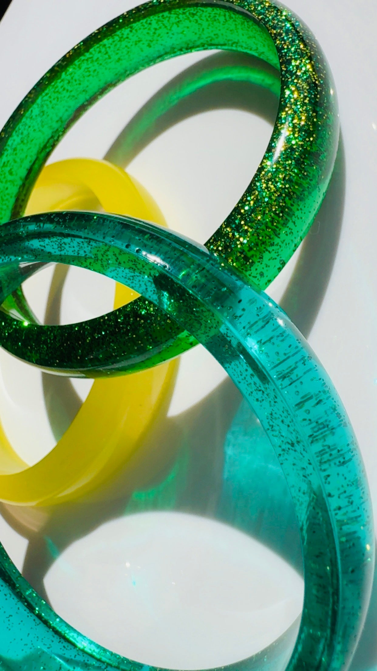 Jewel Tone Sparkle Bangles