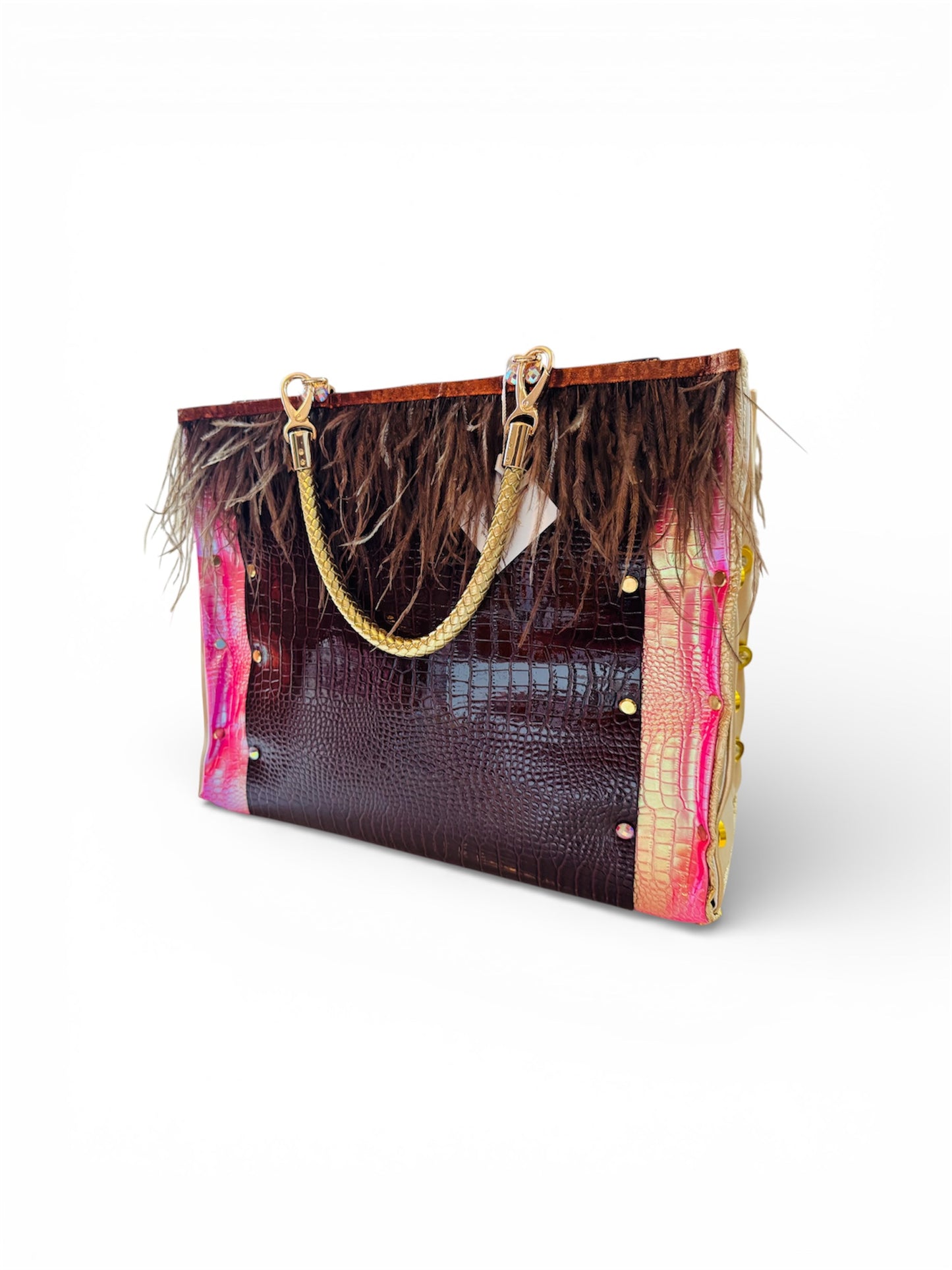 SOLD OUT Chocolate Ostrich Tote