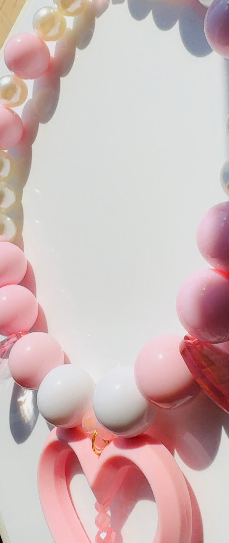 SOLD OUT Big Heart Big Pearl Neck Candy
