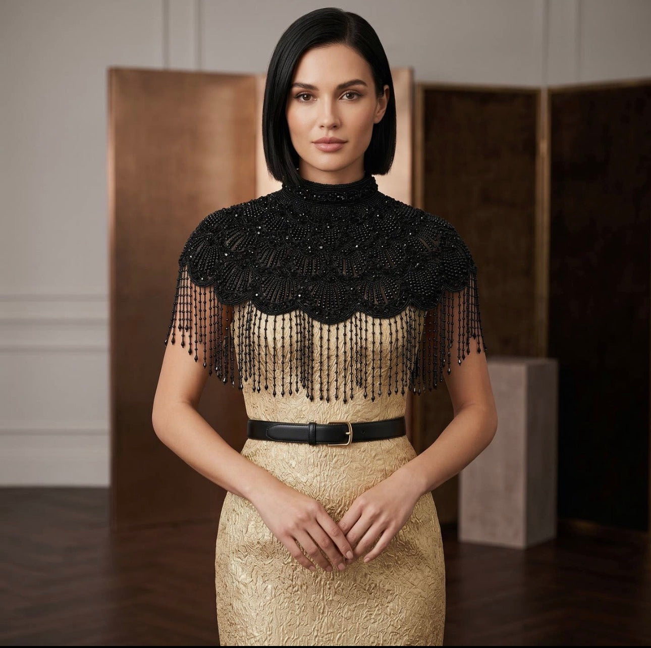 Handmade Beaded Cape
