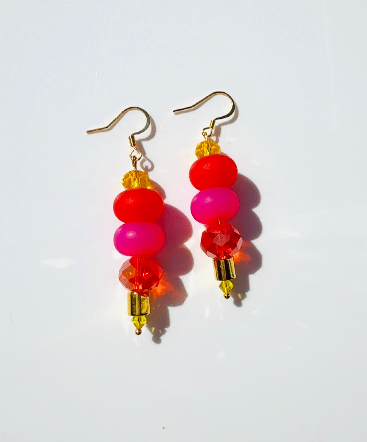 Sunset Crystal Stack Earrings