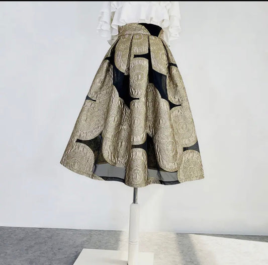 Embroidered Tutu Full Skirt