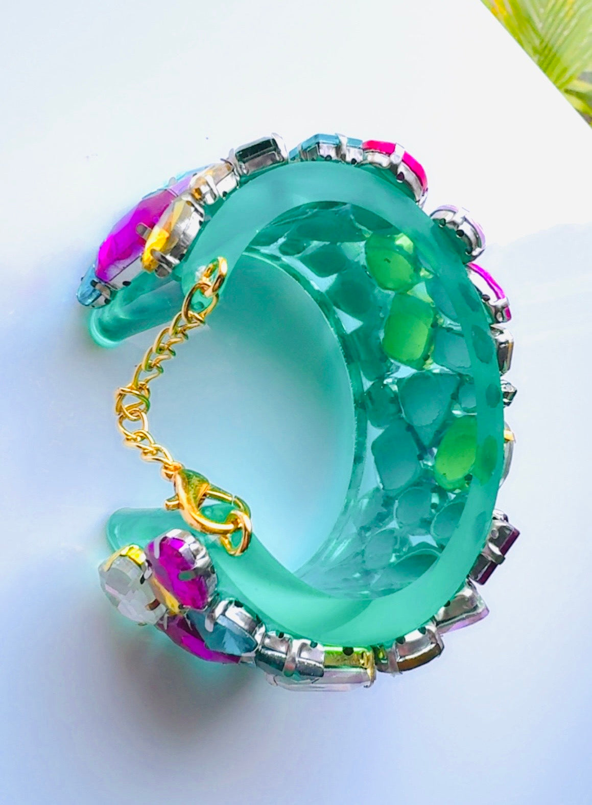 Kaleidoscope Cuff with Chain