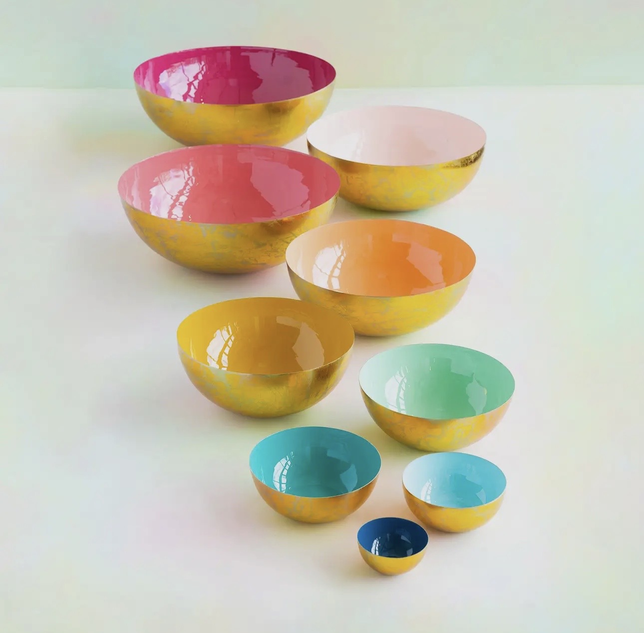 Stainless Enamel Nesting Bowls