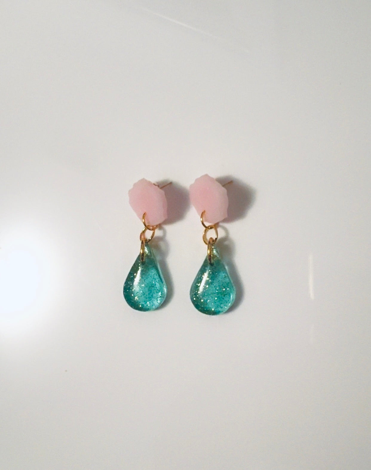 Blue Tear Drop Ear Candy