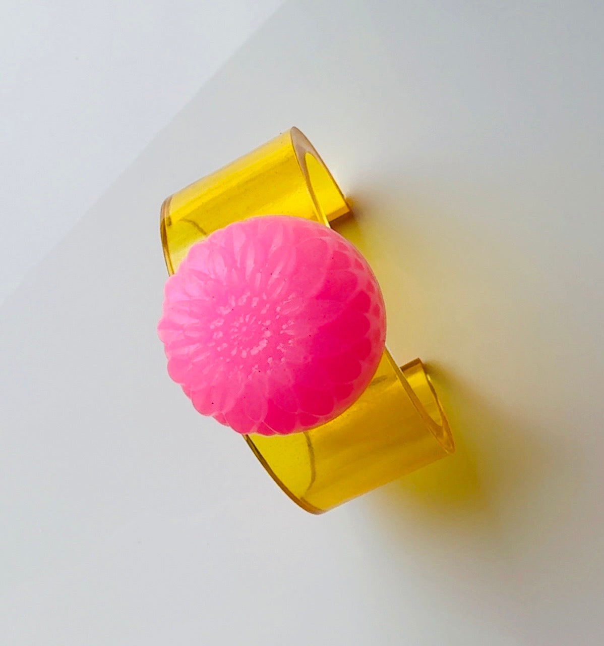 Golden Bubble Gum Dahlia Cuff