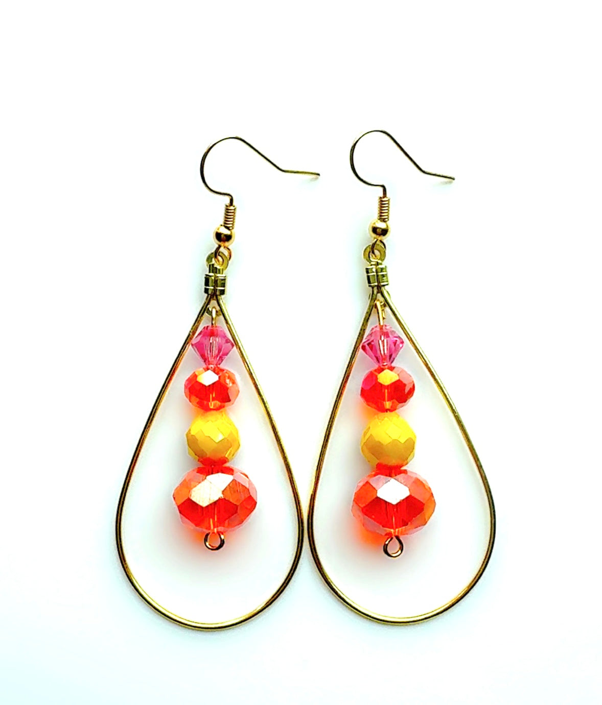 Orange Sunset Pendulum Ear Candy