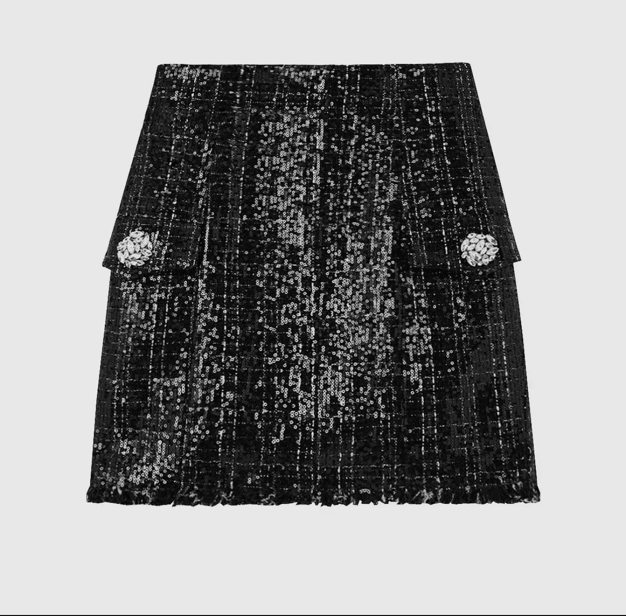 CoCo Black Sequin Skirt