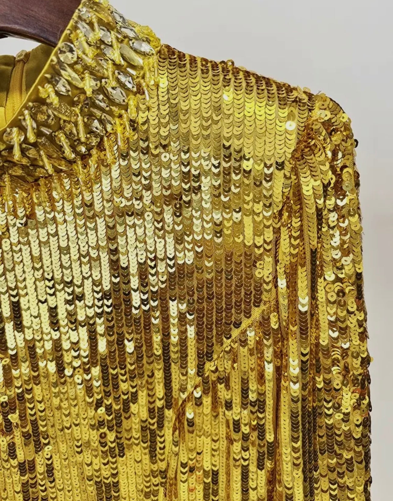 Oscar Gold Sequin Maxi