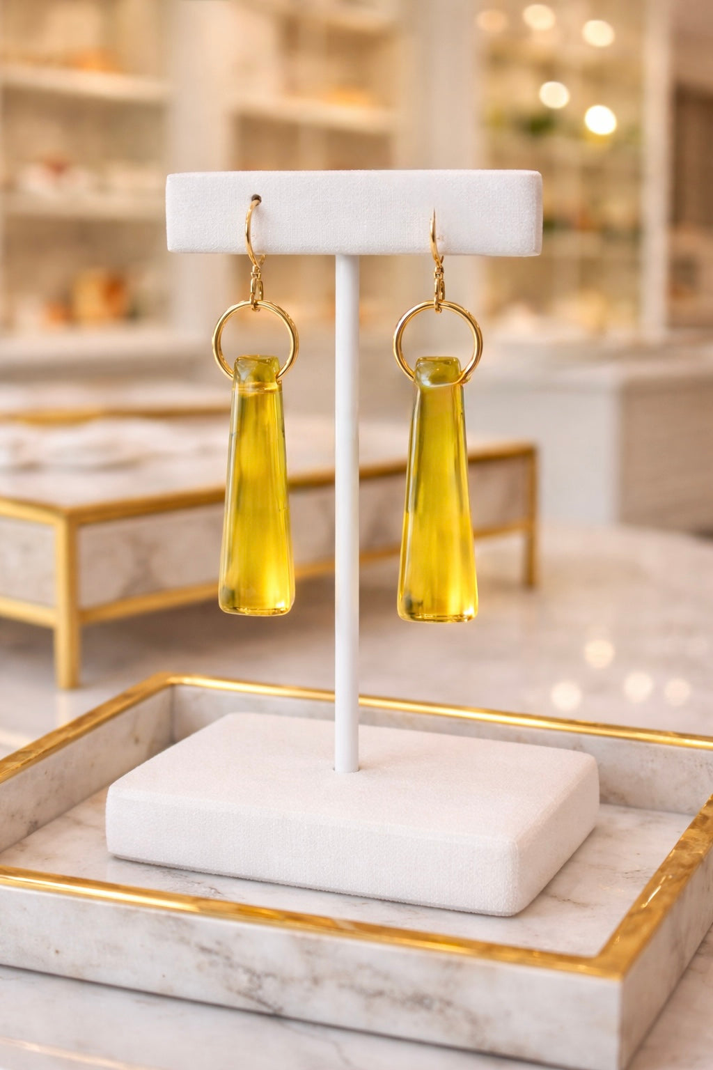 Golden Pendulum Ear Candy
