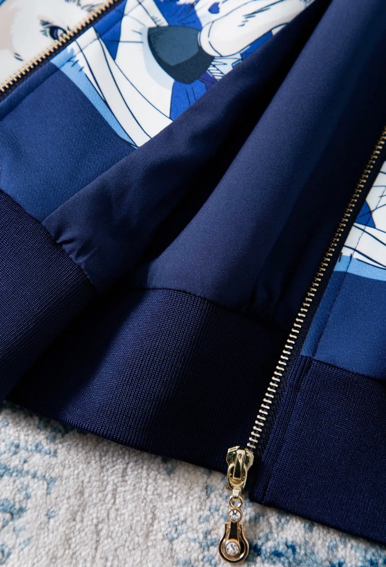 Blue Pony Cropped Jacket