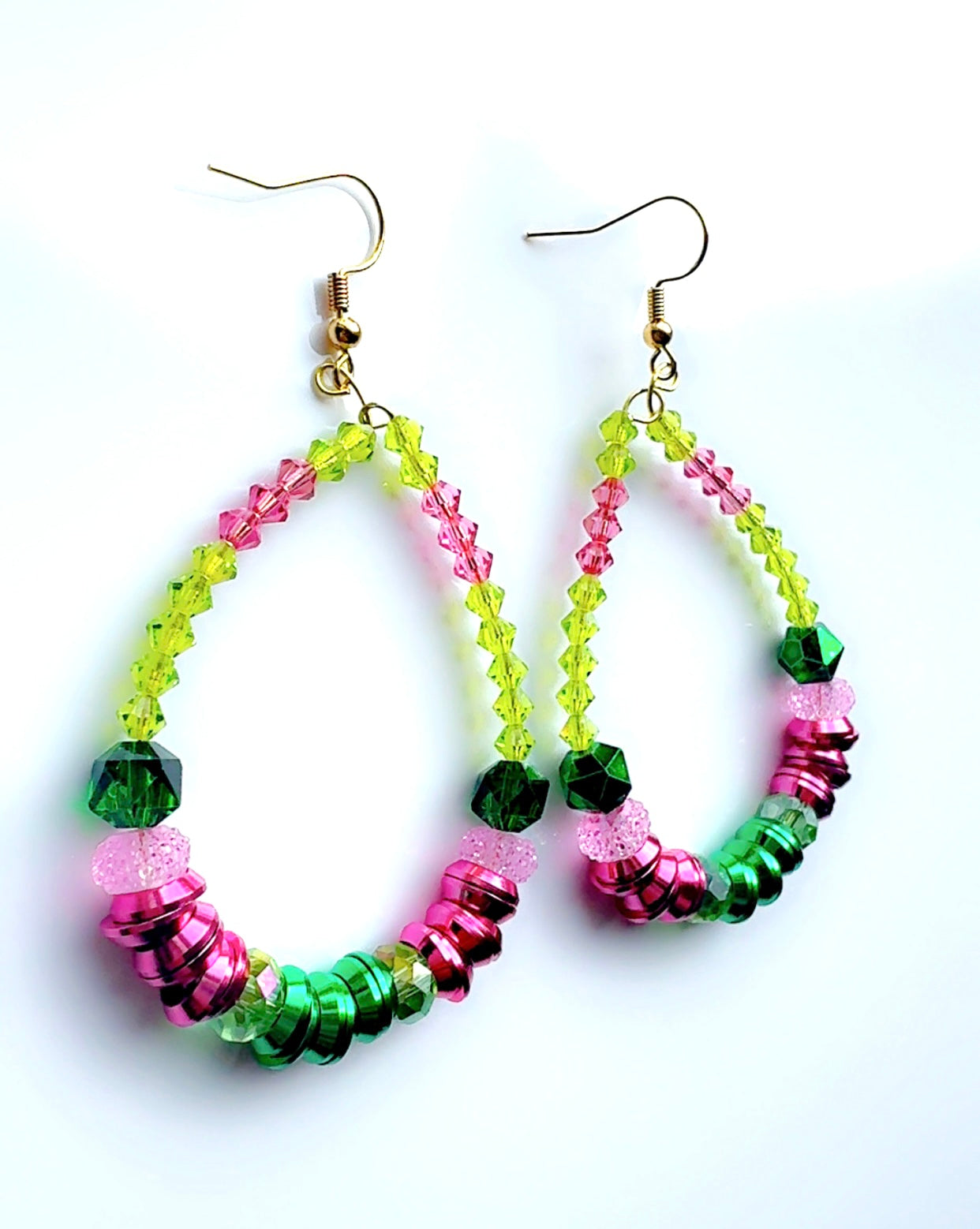 Wicked Crystal Long Hoop Ear Candy