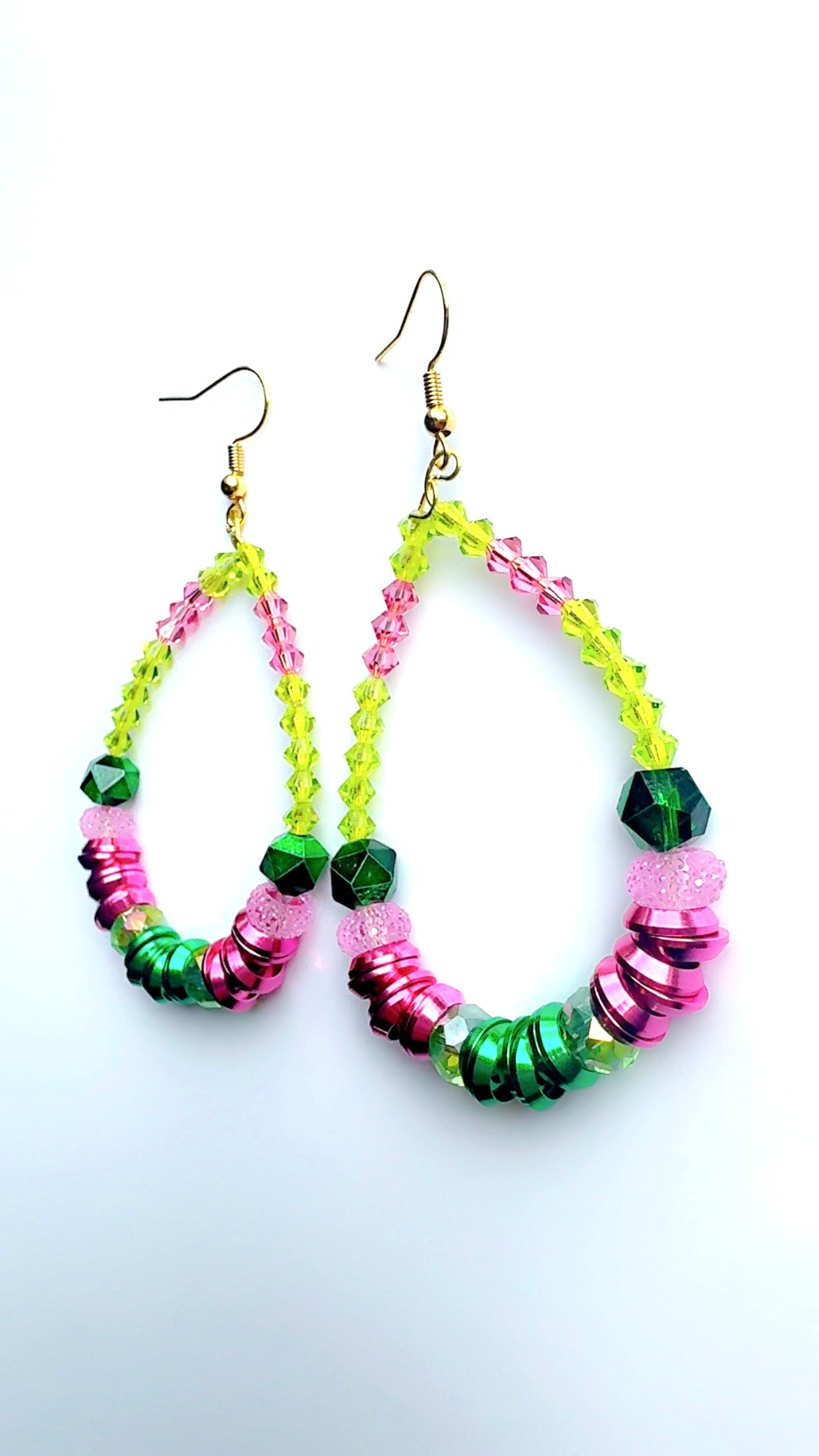 Wicked Crystal Long Hoop Ear Candy