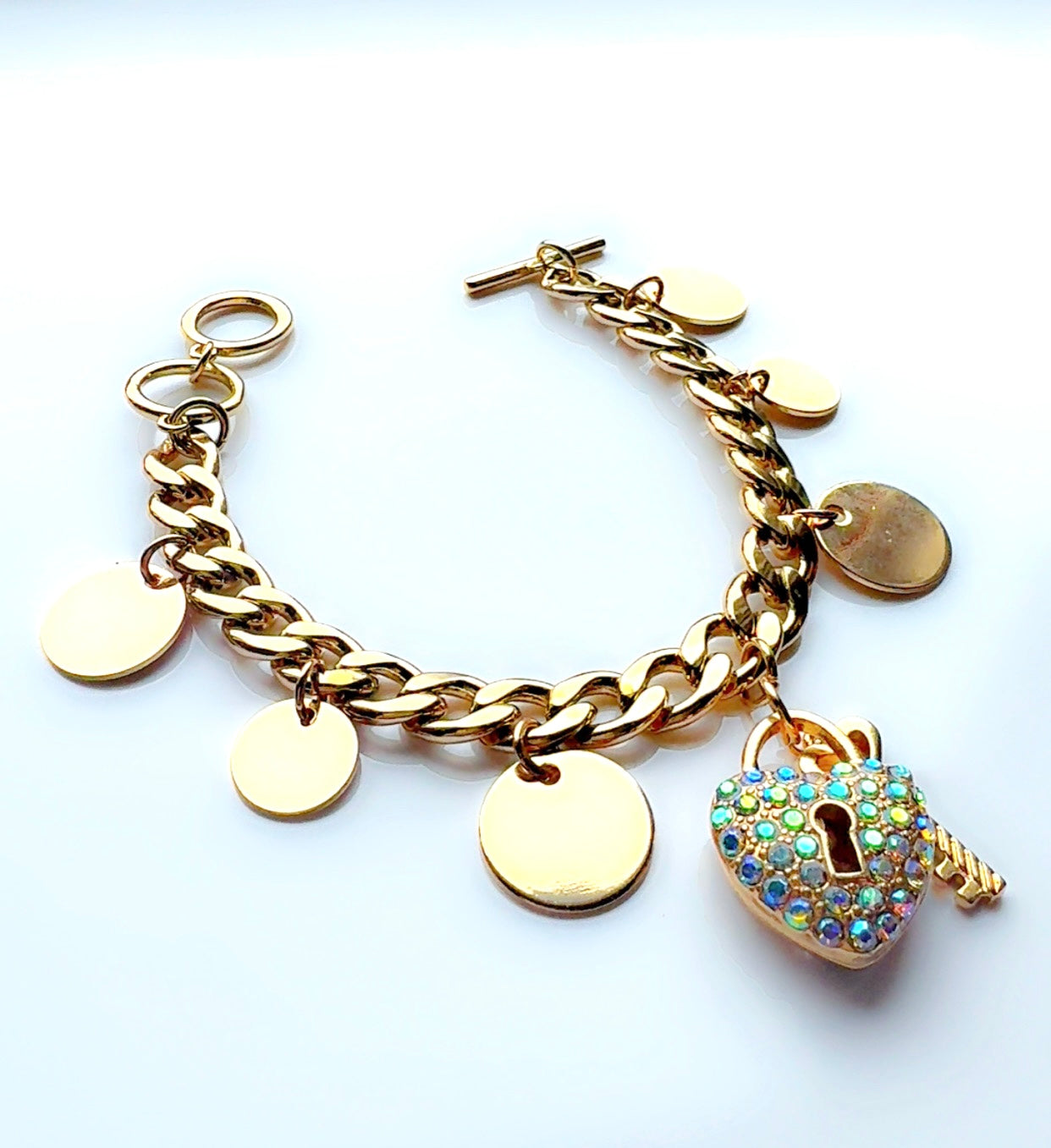 Key To My Heart Charm Bracelet