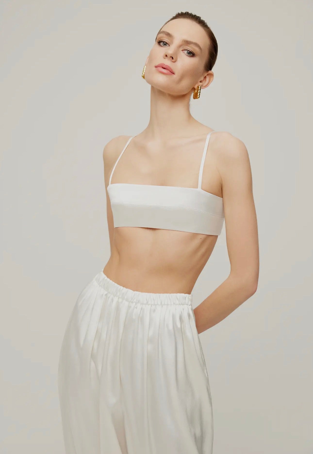 White Barcelona Pants and Top/Set
