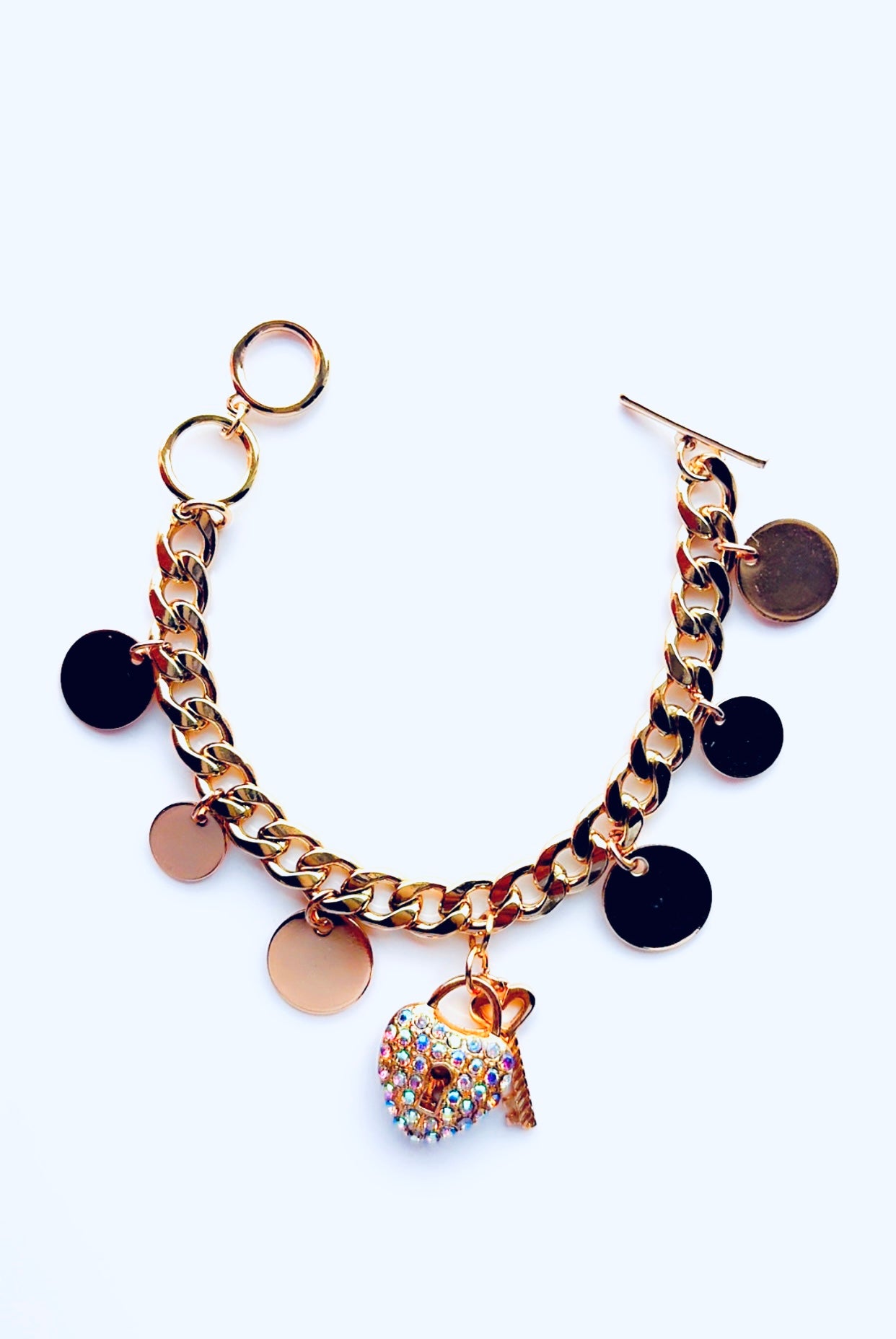 Key To My Heart Charm Bracelet