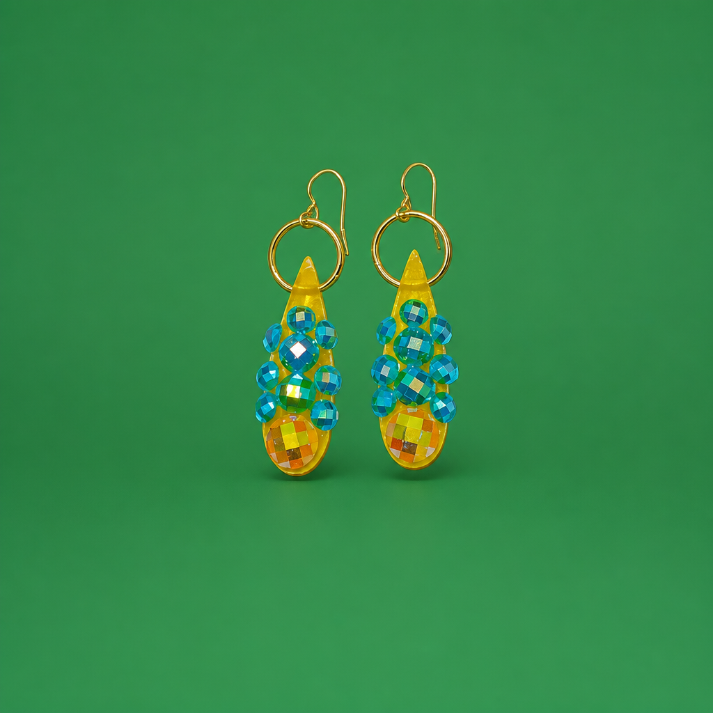 Golden Turqs Sundrop Earrings