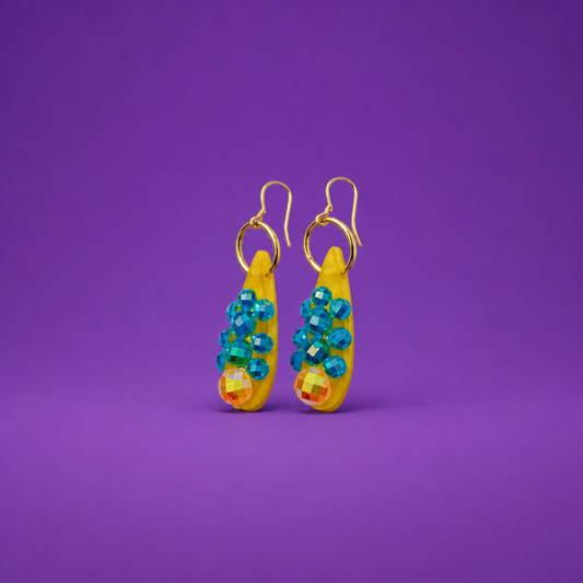 Golden Turqs Sundrop Earrings