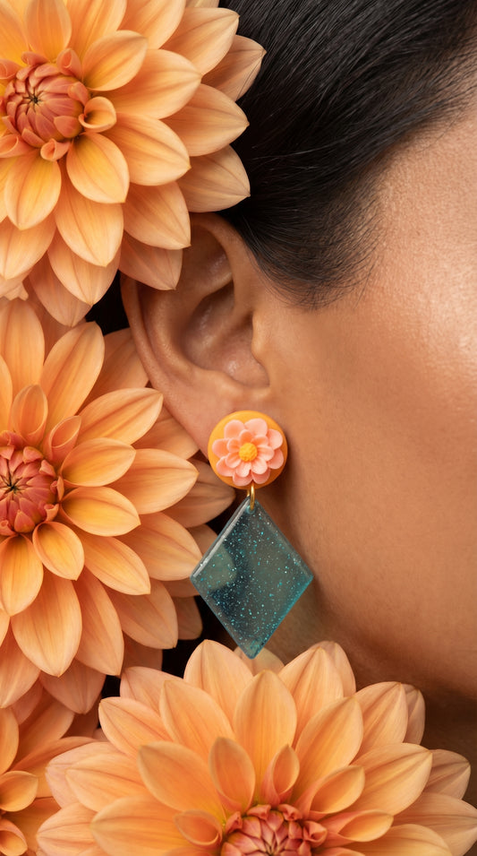 Atlanta Dahlia Floral Ear Candy
